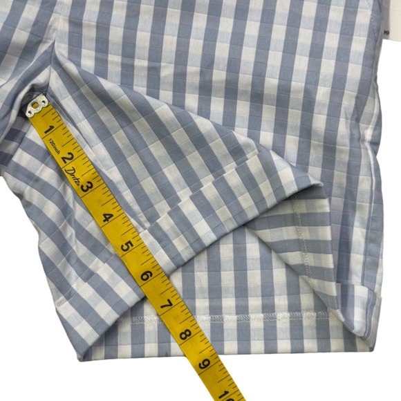 Lauren Ralph Lauren Gingham Shorts Blue White Size 2 Cuffed NWT - Picture 7 of 9